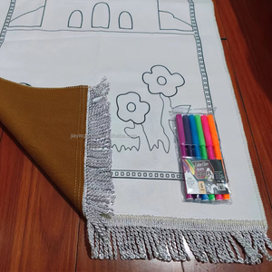 Alfombra de Oración Infantil Musulmana <span class=keywords><strong>MANSUR</strong></span> OEM, Novedosa, Pintable e Interactiva - Product Image 2