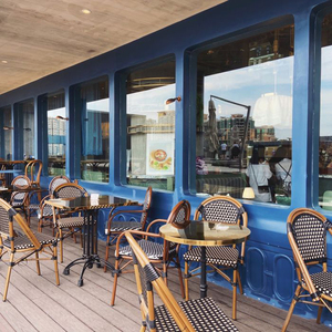 Meubles de jardin français PE rotin chaises de <span class=keywords><strong>bistrot</strong></span> <span class=keywords><strong>chaise</strong></span> de salle à manger en plein air chaises de patio en aluminium pour restaurant utilisé - Product Image 3