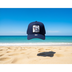 Cappello Trucker con Ricamo a Forma di Squalo, Regolabile, in Rete, Unisex, Casual, per Tutte le Stagioni, Cappello a 6 Pannelli per Adulti - Product Image 2