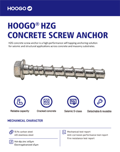 สกรูยึดคอนกรีตแบบรับแรงสูง ทนทานต่อแผ่นดินไหว สำหรับงานยึดโครงสร้าง จากผู้ผลิตโดยตรง - Product Image 4