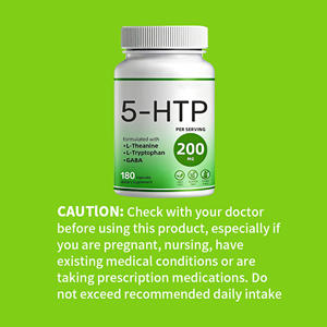 Obat relaksasi & suasana hati Label pribadi Supplement Pills Supplement Gaba l-triptohan 5HTP kapsul dengan l-theanine - Product Image 2