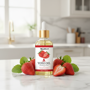 Huile essentielle de soin intime féminin antibactérienne et blanchissante OEM/ODM, saveur fraise fraîche Yoni, 100% pure naturelle pressée à froid - Product Image 3