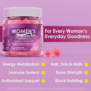 נשים גופיות מולטיאמין ברזל ביוטין 2500mcg קולגן קרטין מדי יום ויטמינים A c d <span class=keywords><strong>e</strong></span> folate b מורכב מתילציה מולטיאטית - Product Image 2