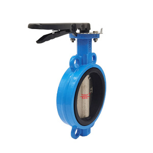 YueMeiTe Wafer Butterfly Valve Cast Iron Soft <b>Seal</b> Handle Operated For Water Two Way Adjust 3 Years Warranty - Product Image 3