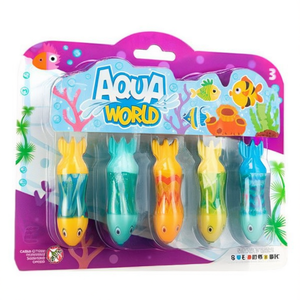 Giocattoli da bagno sommergibili Aqua World Torpedo Fish, 5 pezzi, per bambini - Product Image 2
