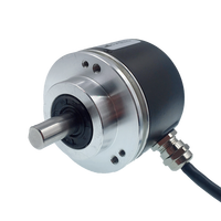 Encoder Rotary Absolut 12 Bit Murah Baru, Putaran Tunggal, Poros Solid 10mm, Encoder Absolut Magnetik, RS485 Modbus RTU