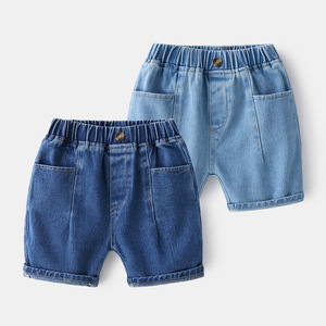 Nouveaux shorts en jean imprimés à la mode pour garçons, taille élastique, fabriqués en Chine - Product Image 4