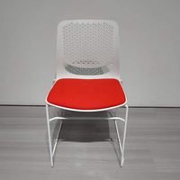 Polypropylène Manufacture Haute Qualité En Métal Cadre En Plastique Bureau Réunion Conférence Salle D'attente Chaises