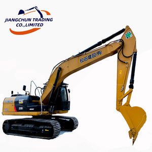 Excavatrice sur chenilles Caterpillar d'occasion, 20 tonnes, d'origine japonaise, 95% neuve, faible nombre d'heures, moteur, boîte de vitesses, pompe, roulement, PLC, bon état - Product Image 1