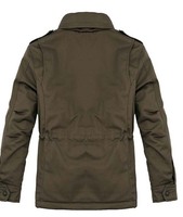 Veste blazer pour homme en coton lourd lavé, design multi-poches, OEM