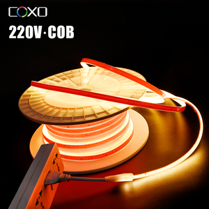 ไฟ <span class=keywords><strong>LED</strong></span> แบบ COB COXO <span class=keywords><strong>220V</strong></span> 110V แบบเสียบปลั๊กใช้งานได้ทันที ไม่มีจุดแสง <span class=keywords><strong>220v</strong></span> 110V กันน้ำ IP65 ความยาว 100 ม. 50 ม. แบบม้วน ไม่ต้องใช้ไดรเวอร์ <span class=keywords><strong>220v</strong></span> - Product Image 1