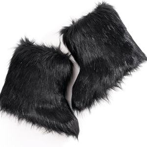 Botas de Mujer de Piel Sintética, Peludas, con Punta Redonda, de Gamuza, para Nieve, Invierno, Cómodas, Cálidas, Cortas, para Exteriores e Interiores, Planas - Product Image 2