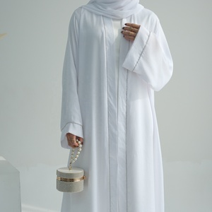 Loriya tinta unita <span class=keywords><strong>turchia</strong></span> modesto Dubai Abaya lusso Kimono Abaya abito musulmano donna piccolo diamante Abaya <span class=keywords><strong>abbigliamento</strong></span> islamico - Product Image 6