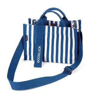 Sac à bandoulière fourre-tout décontracté pour femme, sac à main de créateur en toile réutilisable grande capacité pour le shopping et la plage avec fermeture éclair - Product Image 1