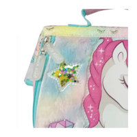 Sac à bandoulière pour enfants, filles, petit sac à dos de dessin animé imperméable avec fermeture éclair, motif licorne personnalisé FSY, pour la maternelle et l'école