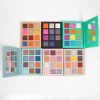 12-Farben Quadratische Europäische Vegane Glitzer-Lidschatten-Palette mit Eigenem Logo, Matte Bunte Lidschatten-Palette mit Privatem Label