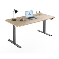 JIECANG Station de séparation de bureau minimaliste à double moteur surélevé Bureau réglable en hauteur
