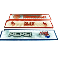 Tapis de bar LED en silicone écologique, imperméable, lumineux et antidérapant