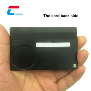 Tùy chỉnh chải vàng trống kim loại thẻ tín dụng với chip và NFC EMV liên hệ với chip kim loại thẻ - Product Image 5