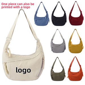 Bolso Bandolera de Nylon Sencillo para Mujer, Bolso de Hombro Versátil Tipo Dumpling con Logotipo Personalizable, Riñonera con Logotipo Personalizado - Product Image 5