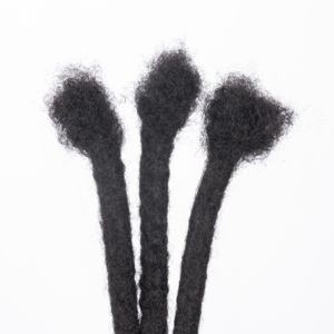 Prix de gros 20 pouces 1.5CM mèches 100% cheveux humains Dreads Extensions Kinky Curly Hair Crochet <span class=keywords><strong>Dreadlocks</strong></span> - Product Image 3