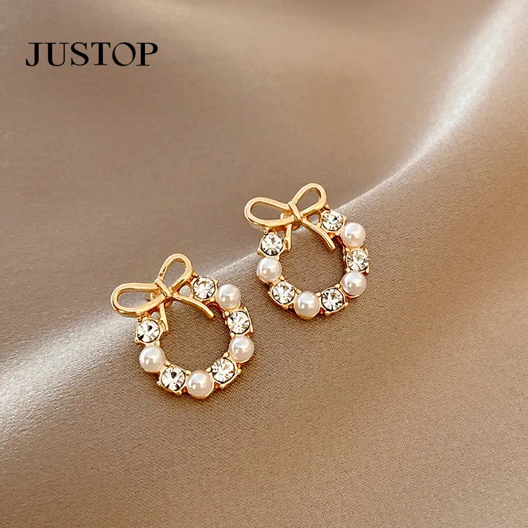 Jewelry Wholesale Optional Retro Metal Earrings Ladies Temperament Fashion Simple Matte Gold Earrings Geometric Wild Earrings