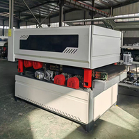 Machine de ponçage à double tambour de haute précision pour le polissage des surfaces de palettes en bois et le ponçage des dalles de marbre