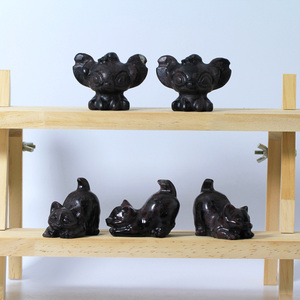 Gran Oferta: Gran Oso <span class=keywords><strong>Eeyore</strong></span> Tallado a Mano en Granate Natural Verney para Decoración de Artesanías de Cristal - Product Image 4