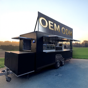Fully Equipped Fiberglass Towable Mobile Food Trailer Truck with Snack Food Candy Chips Station for Outdoor Street Use - Product Image 1