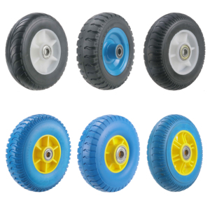HKT Offre Spéciale 200x60mm petit équipement mobile anti-crevaison PU mousse <span class=keywords><strong>brouette</strong></span> pneus roues <span class=keywords><strong>pas</strong></span> <span class=keywords><strong>cher</strong></span> polyuréthane chariot à main pneus - Product Image 5
