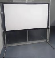 Écran de projection extérieur de 200 pouces avec support, projection frontale 4K haute définition, adaptée à la projection extérieure