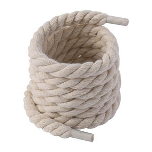 Lacets de chaussures en coton tissé de 7 mm, style audacieux, lacets ronds en toile pour chaussures basses, lacets en corde pour femmes et hommes, lacets en tissu de coton - Product Image 1