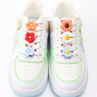 Boucle de chaussures pour filles et enfants, bricolage de fleurs, accessoires de chaussures pour filles et enfants, breloques tendance, lacets créatifs, décoration de dentelle décorative