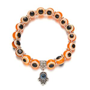 PAVA moda takı bilezikler plastik reçine türk göz Fatima Hamsa el takılar nazar bilezik - Product Image 3