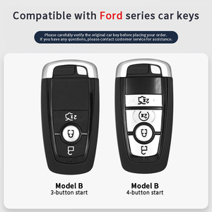 Funda/Cubierta de Lujo y Duradera para Llaves de Auto; Compatible con Ford Mondeo, Escort, Focus, Escape, Edge, Territory, <span class=keywords><strong>Kuga</strong></span> y Explorer. - Product Image 3