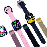 Montre connectée carrée GT16, tracker de santé et de forme physique avec surveillance de la fréquence cardiaque, écran TFT, charge sans fil