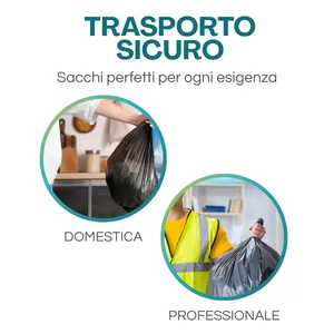 Sacchi per rifiuti neri Paluplus 60x80 cm per la raccolta differenziata - Product Image 5