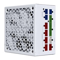 Alimentation PC Blanche 850W 80Plus Gold pour Ordinateur, Alimentation CPU 750W-1200W pour Boîtier PC de Jeu ATX