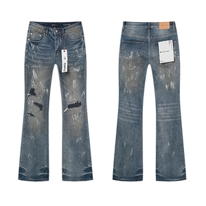 PUR <span class=keywords><strong>Skinny</strong></span> Jeans Vêtements pour Hommes Pantalons Pantalons Y2k Distressed Haute Qualité Nouveau Designer Jeans 1.1 - Product Image 6