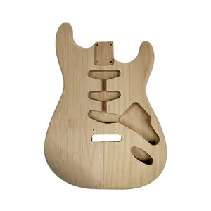 ชุดกีตาร์ไฟฟ้า DIY ไม้ Alder อเมริกัน แบบยังไม่ได้ทำสีและยังไม่ได้ตกแต่ง สำหรับการปรับแต่งตัวกีตาร์ - Product Image 1