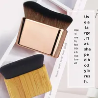 Nouveau pinceau de maquillage extra-large à poils doux Super Badger Angular Blush pinceau multifonctionnel en plastique brosse pour le corps brosse pour le cou