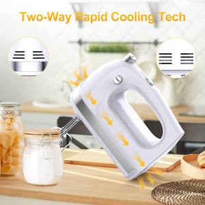 Wholesale Home Kitchen Handheld <b>Food</b> <b>Mixers</b> 7-Speed Handmixer with Mixing Bowl for Flour Dough Cake Beaters - Product Image 5