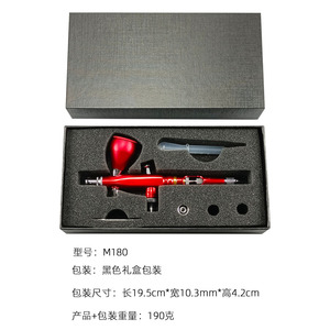 Aérographe M180 à alimentation par gravité 0,3-0,5 mm, double action, vitesse réglable, pour peinture artistique et modélisme - Product Image 4