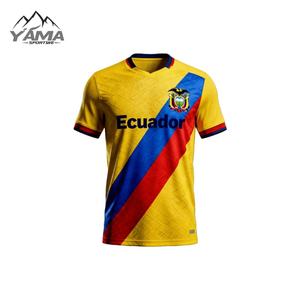 Camiseta <span class=keywords><strong>de</strong></span> Fútbol Personalizada <span class=keywords><strong>de</strong></span> la Selección Nacional <span class=keywords><strong>de</strong></span> <span class=keywords><strong>Ecuador</strong></span> 2026, Camiseta <span class=keywords><strong>de</strong></span> Fútbol <span class=keywords><strong>de</strong></span> Alta Calidad, Proveedor Profesional <span class=keywords><strong>de</strong></span> Venta al Por Mayor OEM - Product Image 1