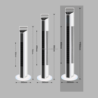 Ventilateur tour télécommandé à faible consommation d'énergie, ventilateur électrique domestique à vent naturel sans pales, ventilateur tour silencieux pour le sol, ventilateur de refroidissement.