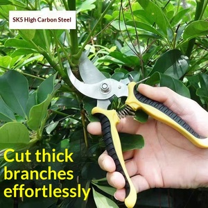 กรรไกรตัดแต่งกิ่งสแตนเลสแบบประหยัดแรงสำหรับตัดแต่งดอกไม้ต้นไม้ผลไม้ - Product Image 6