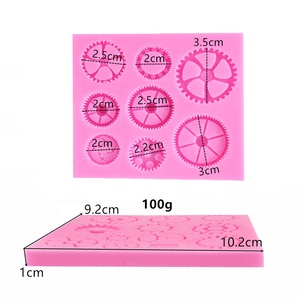 Moule en silicone en forme <span class=keywords><strong>de</strong></span> roue dentée d'<span class=keywords><strong>horloge</strong></span> <span class=keywords><strong>de</strong></span> type industriel, variante 3D différente <span class=keywords><strong>de</strong></span> 8 pièces - Product Image 2