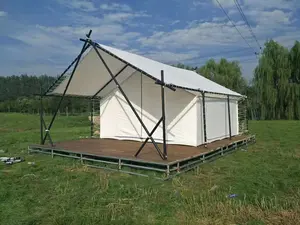 خيمة تخييم عائلية مضادة للرياح في الهواء الطلق خيمة فاخرة للفنادق