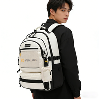 Sac à dos étudiant tendance pour ordinateur portable, sac portable unisexe pour femme, sac à dos pour femme