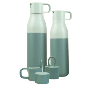 Outdoor Minimalist American Style Stainless Steel Vacuum Insulated <b>Bottle</b> Lid Leak-proof 24-hour Preservation Two-color Design - Product Image 1